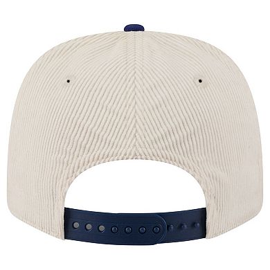 Men's New Era Cream/Navy Arizona Wildcats Loyal Corduroy 9SEVENTY Adjustable Hat