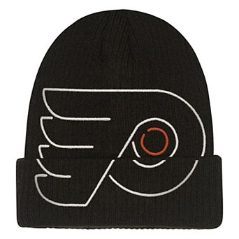 Youth Mitchell & Ness Black Philadelphia Flyers Neon Line Lights Cuffed Knit Hat