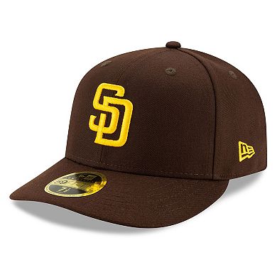 Men's New Era Brown San Diego Padres 2025 MLB Postseason Side Patch Low Profile 59FIFTY Fitted Hat