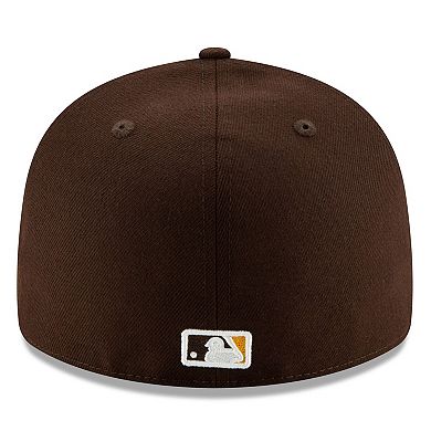 Men's New Era Brown San Diego Padres 2025 MLB Postseason Side Patch Low Profile 59FIFTY Fitted Hat