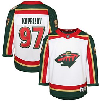 Youth Kirill Kaprizov White Minnesota Wild 25th Anniversary Replica Player Jersey