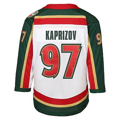 Youth Kirill Kaprizov White Minnesota Wild 25th Anniversary Replica Player Jersey