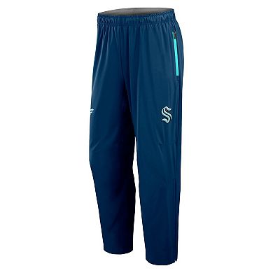 Men's Fanatics Deep Sea Blue Seattle Kraken Authentic Pro Rink Coaches Pants