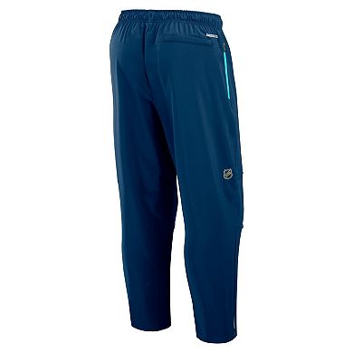 Men's Fanatics Deep Sea Blue Seattle Kraken Authentic Pro Rink Coaches Pants
