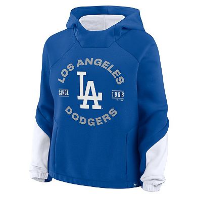 Women's Fanatics Royal Los Angeles Dodgers Oversized Time to Win Pullover Hoodie