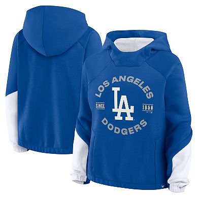 Women's Fanatics Royal Los Angeles Dodgers Oversized Time to Win Pullover Hoodie