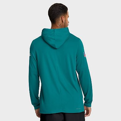 Men's Nike Aqua Miami Dolphins Big & Tall Alt Pack Dri-FIT Long Sleeve Hoodie T-Shirt