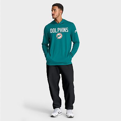 Men's Nike Aqua Miami Dolphins Big & Tall Alt Pack Dri-FIT Long Sleeve Hoodie T-Shirt