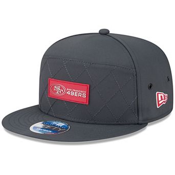 Men's New Era Charcoal San Francisco 49ers 2025 Sideline Cold Weather Split Panel 9FIFTY Snapback Hat