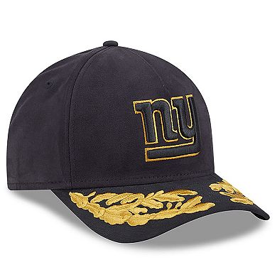 Men's New Era x Alpha Industries Black New York Giants A-Frame 9FORTY Adjustable Hat