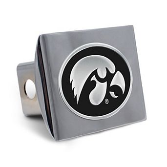 WinCraft Iowa Hawkeyes Premium Metal Chrome Hitch Cover