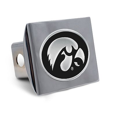 WinCraft Iowa Hawkeyes Premium Metal Chrome Hitch Cover