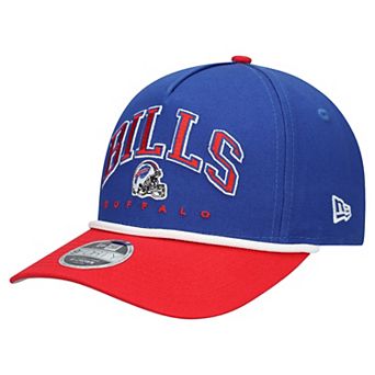 Youth New Era Royal/Red Buffalo Bills Arch COOLERA 9FORTY A-Frame Adjustable Hat