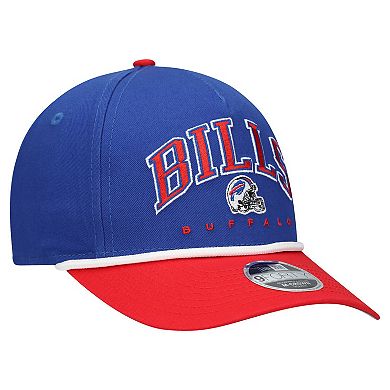 Youth New Era Royal/Red Buffalo Bills Arch COOLERA 9FORTY A-Frame Adjustable Hat