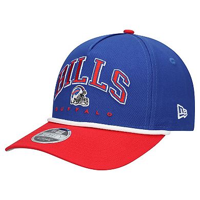 Youth New Era Royal/Red Buffalo Bills Arch COOLERA 9FORTY A-Frame Adjustable Hat