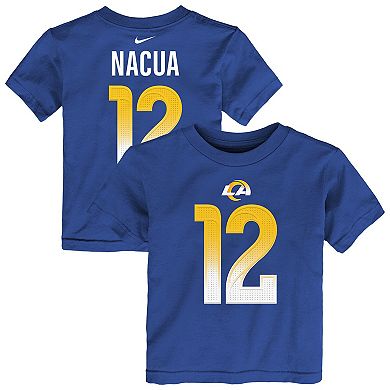 Toddler Nike Puka Nacua Royal Los Angeles Rams Player Name & Number T-Shirt