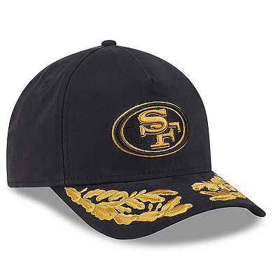 Men's New Era x Alpha Industries Black San Francisco 49ers A-Frame 9FORTY Adjustable Hat