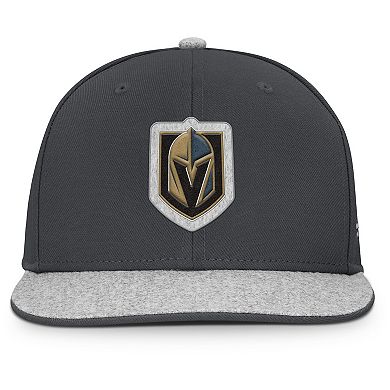 Men's Fanatics Charcoal Vegas Golden Knights Fundamentals Loden Snapback Hat