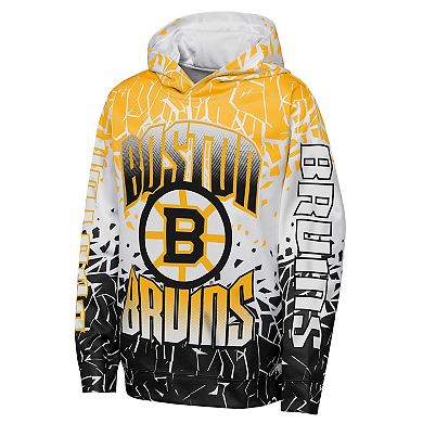 Youth Outerstuff Gold Boston Bruins Frozen Frenzy Hoodie