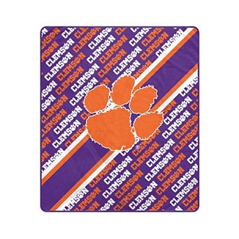 Pegasus Clemson Tigers 50" x 60" Diagonal Lined Wordmark Ultra Soft Blanket