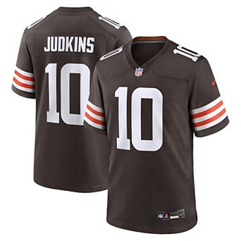 Men's Nike Quinshon Judkins Brown Cleveland Browns 2025 NFL Draft Game Jersey