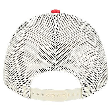 Men's New Era Red New York Giants Apple Trucker 9FORTY Adjustable Hat