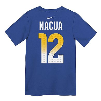 Preschool Nike Puka Nacua Royal Los Angeles Rams Player Name & Number T-Shirt