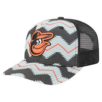 Men's New Era Denim/Black Baltimore Orioles Aztec Denim 9SEVENTY Adjustable Hat