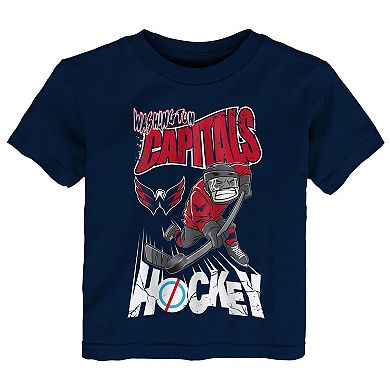 Toddler Outerstuff Navy Washington Capitals One Timer T-Shirt