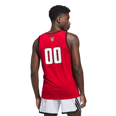 Men's adidas #00 Red NC State Wolfpack Replica Swingman Jersey