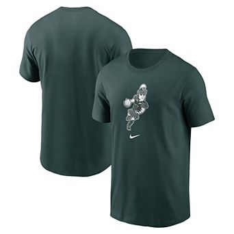 Men's Nike Green Michigan State Spartans Basketball Sparty Sport T-Shirt