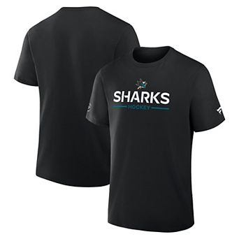Men's Fanatics Black San Jose Sharks Authentic Pro Primary T-Shirt