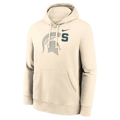 Men's Nike Cream Michigan State Spartans Campus Shadow Hoodie