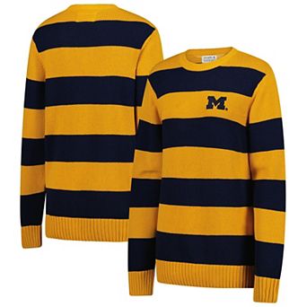 Unisex Uscape Apparel Maize Michigan Wolverines Renew Knit Stadium Sweater