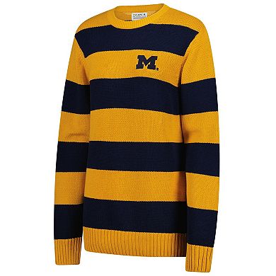 Unisex Uscape Apparel Maize Michigan Wolverines Renew Knit Stadium Sweater