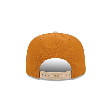 Men's New Era Brown/Light Beige Dallas Cowboys Two-Tone Color Pack A-Frame 9FIFTY Snapback Hat