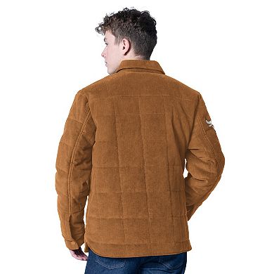Men's G-III Sports by Carl Banks Tan Chicago Bulls Triumph Corduroy Chainstitch Quilted Full-Snap Jacket