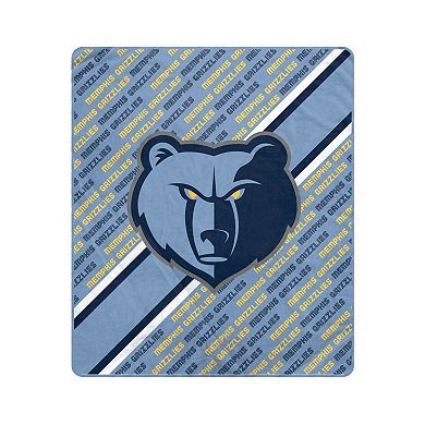 "Pegasus Memphis Grizzlies 50"" x 60"" Diagonal Lined Wordmark Ultra Soft Blanket"
