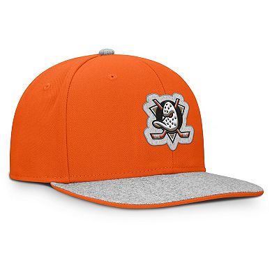 Men's Fanatics Orange Anaheim Ducks Fundamentals Loden Snapback Hat