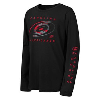 Youth Outerstuff Red Carolina Hurricanes Seize the Win Long Sleeve T-Shirt