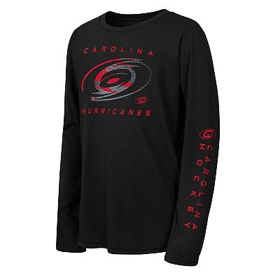 Youth Outerstuff Red Carolina Hurricanes Seize the Win Long Sleeve T-Shirt