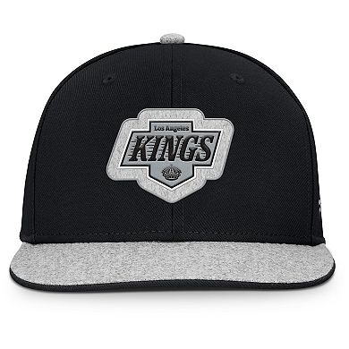 Men's Fanatics Black Los Angeles Kings Fundamentals Loden Snapback Hat