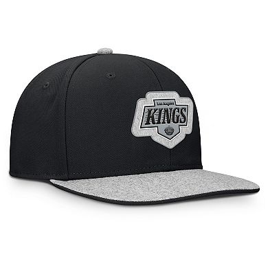 Men's Fanatics Black Los Angeles Kings Fundamentals Loden Snapback Hat