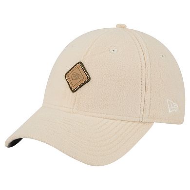 Women's New Era Cream Kansas City Chiefs Comfy 9FORTY Adjustable Hat