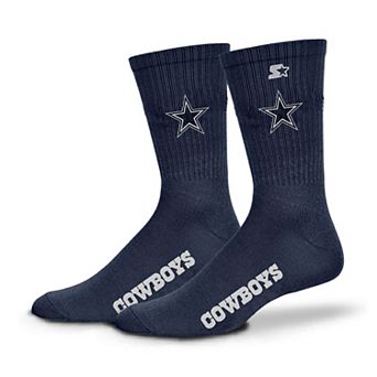 Unisex Starter Navy Dallas Cowboys Satin Crew Socks