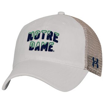 Men's Under Armour Stone Notre Dame Fighting Irish College Essentials Adjustable Trucker Hat