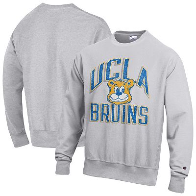 Men's Champion Gray UCLA Bruins Distressed Arch Over Logo Reverse