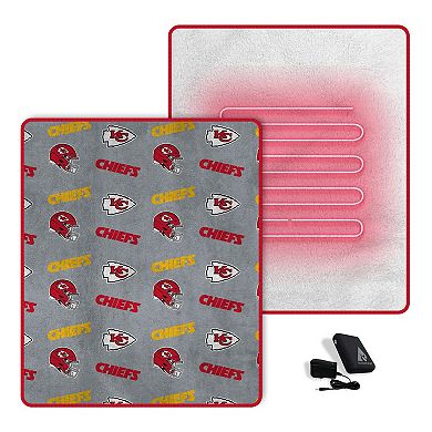 "Pegasus Kansas City Chiefs Scattered Logos 60"" x 70"" Heated Blanket"