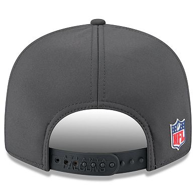 Men's New Era Charcoal Atlanta Falcons 2025 Sideline Cold Weather Split Panel 9FIFTY Snapback Hat