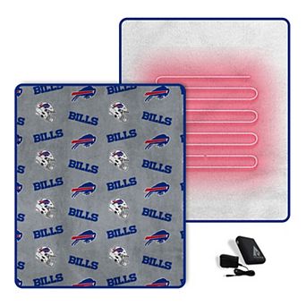 "Pegasus Buffalo Bills Scattered Logos 60"" x 70"" Heated Blanket"